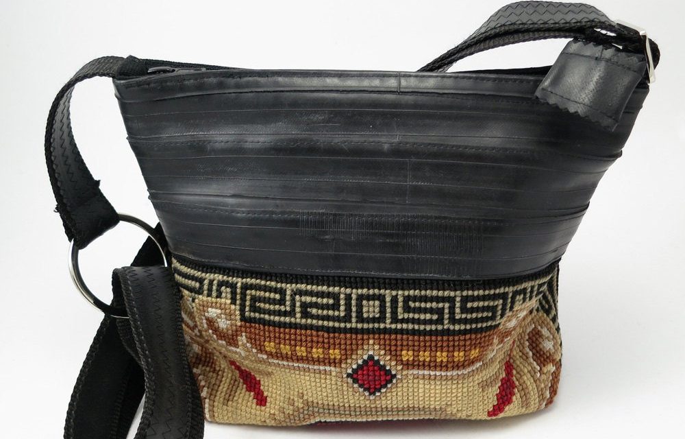 recycled bicycle inner tube bags, journals and jewelry Heartful Blog
