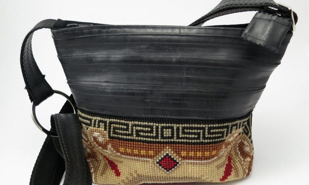 recycled bicycle inner tube bags, journals and jewelry