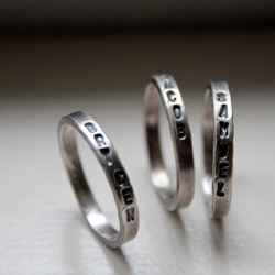 stacking rings for mother’s day or groceries